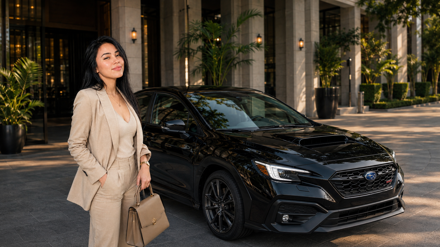 Natalia in Dubai, luxury lifestyle portrait